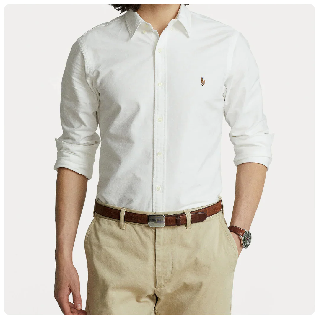 Camicia di cotone Slim Fit Polo R&L + Omaggio Esclusivo