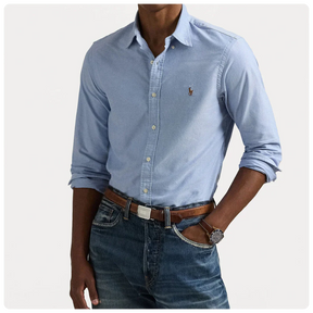 Camicia di cotone Slim Fit Polo R&L + Omaggio Esclusivo